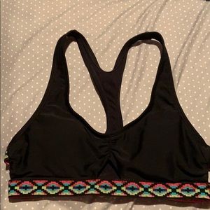 Aztec print bikini top